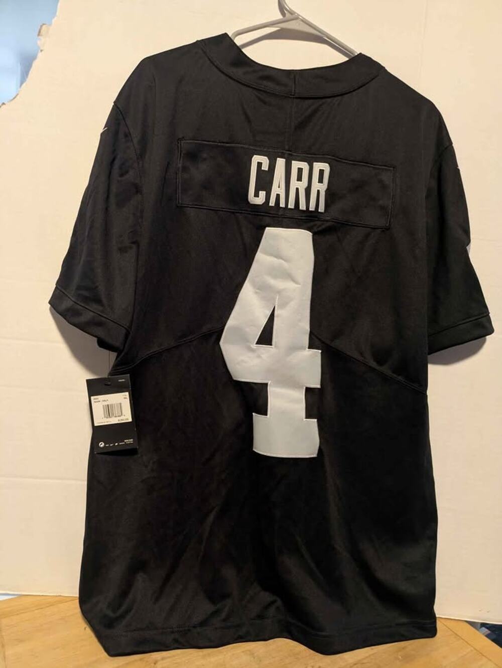 New with $150 tag Raiders sports Carr xxl jersey Mens
